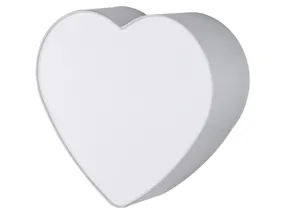 BRW Сердце 2-позиционный детский светильник ткань серый 095009 фото