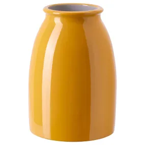 IKEA KOPPARBJÖRK КОППАРБЬЁРК, ваза, ярко-жёлтый, 21 см 305.595.48 фото