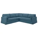 IKEA HYLTARP ХЮЛЬТАРП, кутовий диван, 4-місний, Талміра блакитна 595.148.42 фото thumb №1