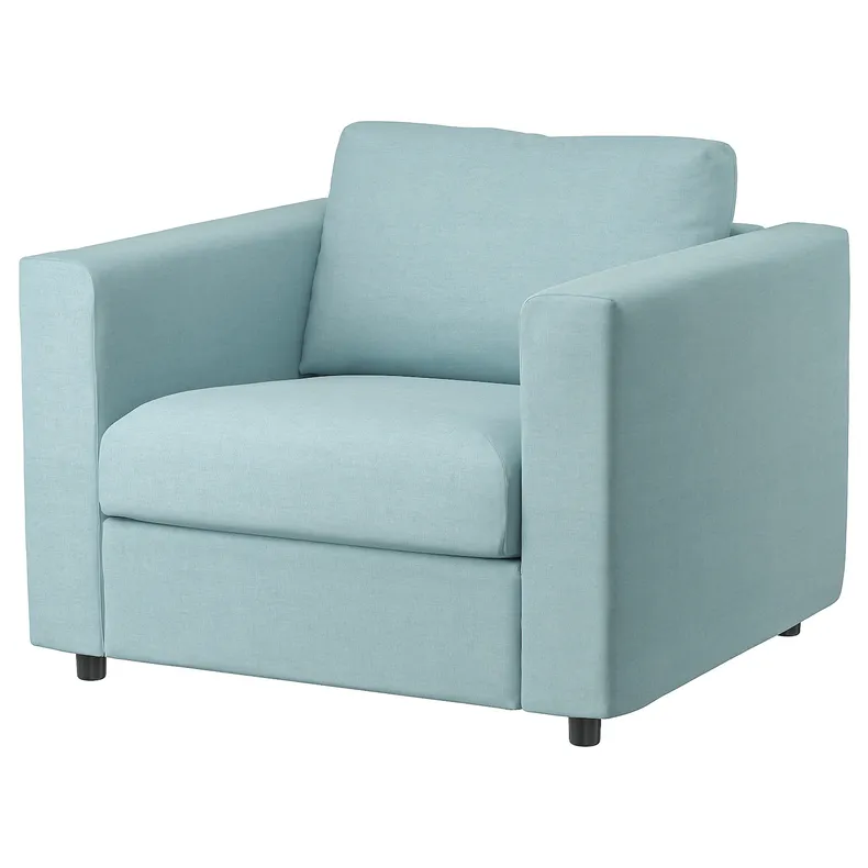 IKEA VIMLE ВІМЛЕ, крісло, САКСЕМАРА світло-синій 794.771.55 фото №1