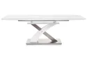 Розкладний кухонний стіл HALMAR SANDOR 2 160-220x90 см білий фото thumb №9