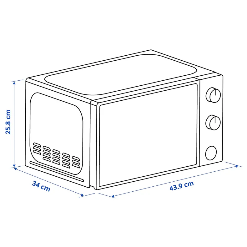 IKEA TILLREDA ТІЛЛЬРЕДА, піч мікрохвильова, білий 504.867.92 фото №9