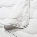 IKEA LENAST ЛЕНАСТ, ковдра д / дитячого ліжка, білий / сірий, 110x125 см 703.730.58 фото thumb №2