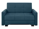 BRW Двомісний розкладний диван Bado з ящиком для зберігання темно-синій велюр, Cruse 528 Blue SO-BADO-2FBK-G2_BBA407 фото thumb №1