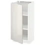 IKEA METOD МЕТОД, підлогова шафа з полицями, білий / Ringhult світло-сірий, 40x37 см 794.552.43 фото