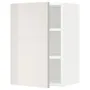 IKEA METOD МЕТОД, шафа навісна із полицями, білий / Ringhult світло-сірий, 40x60 см 194.691.01 фото
