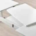 IKEA STRANDTORP СТРАНДТОРП / TOBIAS ТОБИАС, стол и 4 стула, белый / прозрачный, 150 / 205 / 260x95 см 393.886.70 фото thumb №3