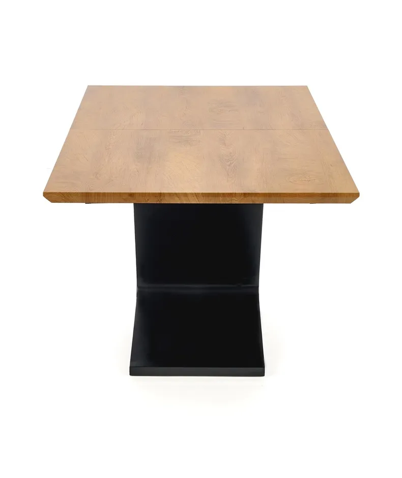 Кухонний стіл розкладний HALMAR FERGUSON 160-220x90 см, стільниця - натуральний дуб, ніжки - чорні фото №16