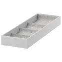 IKEA KOMPLEMENT КОМПЛИМЕНТ, вставка с 4 отделениями, светло-серый, 15x53x5 см 704.040.26 фото thumb №1