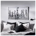 IKEA BJÖRKSTA БЬЁРКСТА, картина с рамой, Лошади на воде / серебро, 118x78 см 595.089.02 фото thumb №2
