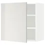 IKEA METOD МЕТОД, шафа навісна із полицями, білий / Ringhult світло-сірий, 60x60 см 294.619.20 фото