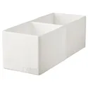 IKEA STUK СТУК, коробка з відділеннями, білий, 20x51x18 см 804.744.34 фото thumb №1
