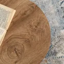 Журнальний столик дерев'яний круглий MEBEL ELITE CEVES, 40 см, дуб фото thumb №5
