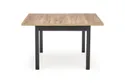 Кухонний стіл HALMAR TIAGO 90-125x90 см дуб крафт, чорний фото thumb №8