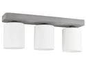 BRW Нежный трехточечный потолочный светильник из бетона белого и серого цвета 073926 фото thumb №1
