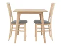 BRW Комплект: Стол обеденный и стулья (2 шт) BRW ASTI 80x76x75 см, дуб сонома/серый ASTI_STO_2KRS-TX069 фото thumb №2