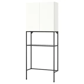 IKEA ENHET ЕНХЕТ, шафа, антрацит / білий, 80x32x204 см 795.481.10 фото