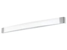 BRW Настінний світлодіодний світильник для ванної Siderno з пластику білого та сріблястого кольору 072266 фото
