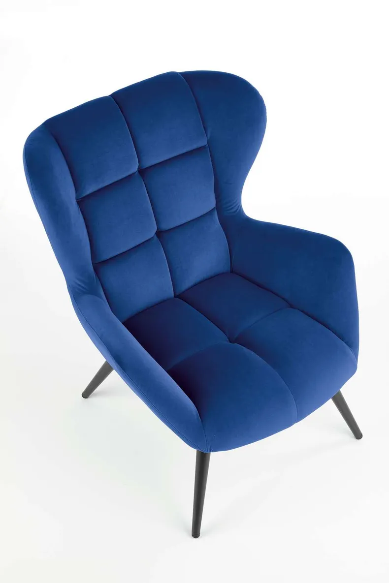 Мягкое кресло HALMAR TYRION, темно-синий фото №8