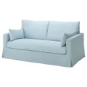 IKEA HYLTARP ХИЛЬТАРП, 2-местный диван-кровать, Киланда бледно-голубая 794.895.92 фото thumb №2