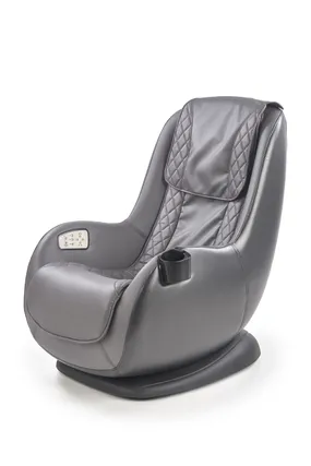 Масажне крісло HALMAR DOPIO екошкіра, сірий фото