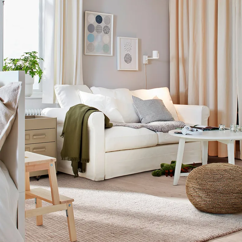 IKEA GRÖNLID ГРЕНЛІД, 2-місний диван, ІНСЕРОС білий 994.071.52 фото №3