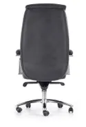 Крісло комп'ютерне офісне обертове HALMAR QUAD чорний, екошкіра перфорована фото thumb №4