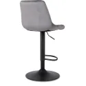 Барний стілець оксамитовий MEBEL ELITE ARCOS 2 Velvet, сірий фото thumb №8