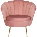 Кресло мягкое бархатное MEBEL ELITE ANGEL Velvet, розовый фото thumb №5