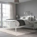 IKEA IDANÄS ИДАНЭС, каркас кровати, белый / Лёнсет, 140x200 см 093.921.93 фото thumb №9