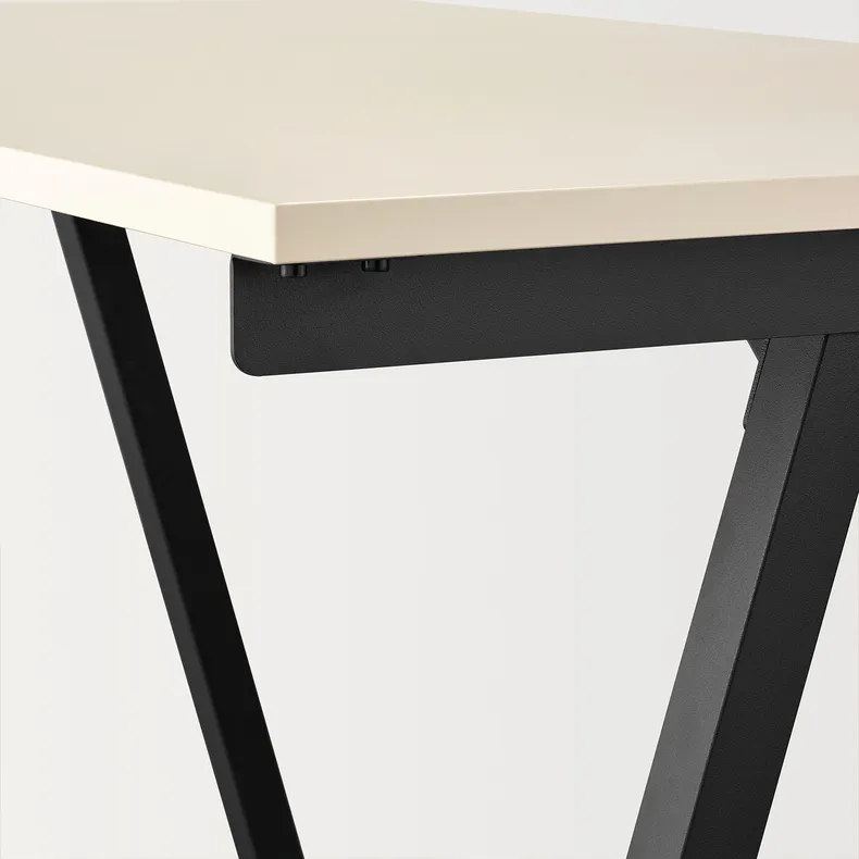 IKEA TROTTEN ТРОТТЕН, письменный стол, бежевый / антрацит, 120x70 см 094.295.68 фото №10
