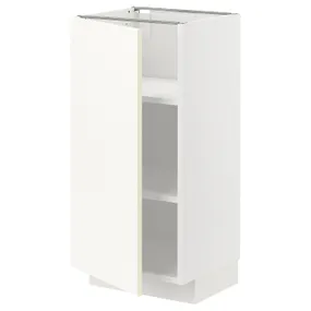IKEA METOD МЕТОД, підлогова шафа з полицями, білий / ВАЛЛЬСТЕНА білий, 40x37 см 295.071.31 фото