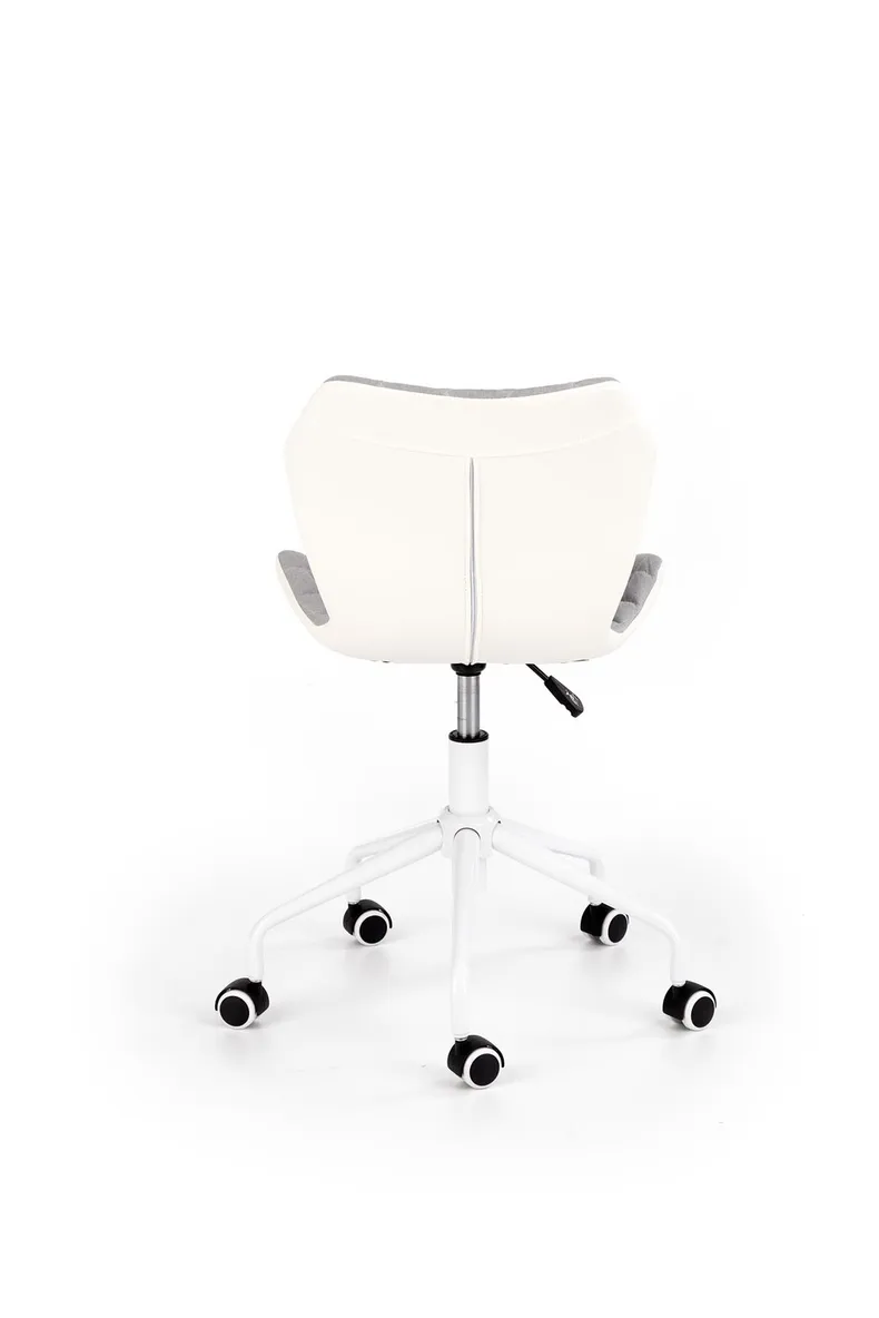 Крісло комп'ютерне офісне обертове HALMAR MATRIX 3 сірий / білий, тканина фото №2