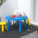 IKEA MAMMUT МАММУТ, дитячий стіл, для приміщення/вулиці синій, 85 см 903.651.80 фото thumb №2