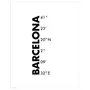 IKEA BILD БИЛЬД, постер, Координаты, Барселона, 40x50 см 505.816.09 фото