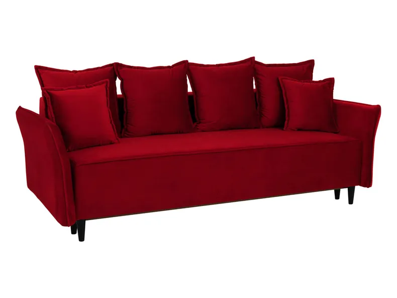 BRW тримісний диван Марія розкладний з велюровим ящиком для зберігання червоний, Рів'єра 61 SO3-MARIA-LX_3DL-G2_BB8815 фото №2