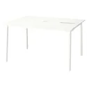 IKEA MITTZON МІТТЗОН, стіл для конференцій, білий, 140x108x75 см 195.333.81 фото thumb №1