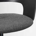 IKEA FJÄLLBERGET ФЙЕЛЛЬБЕРГЕТ, крісло для конференцій, okl попелястий чорний / Gunnared темно-сірий 004.852.43 фото thumb №4