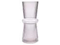 BRW Plisa, стеклянная ваза серая 078352 фото thumb №1