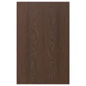 IKEA SINARP СІНАРП, 2 дверцят для кутової підлог шафи, коричневий, 25x80 см 804.041.63 фото thumb №1