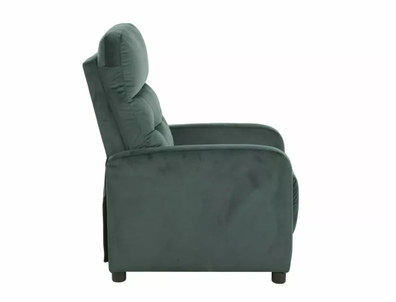 Раскладное кресло бархатное SIGNAL OTUS Velvet, Bluvel 78 - зеленый фото №4