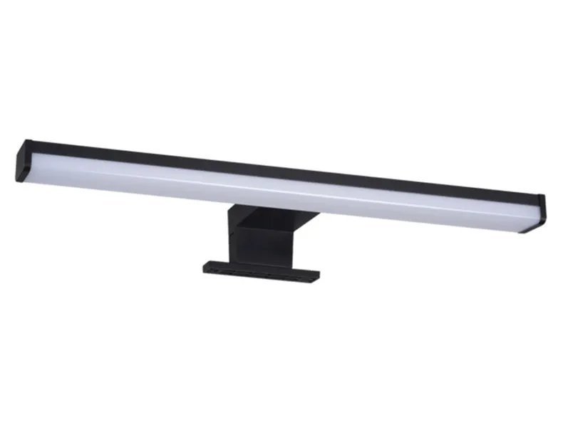 BRW Настінний світлодіодний світильник для ванної кімнати Astim LED алюмінієвий чорний 083926 фото №1