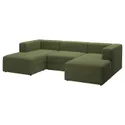 IKEA JÄTTEBO ЄТТЕБУ, 3,5-місн модульн диван з кушетками, з підлокітниками САМСАЛА/темний жовто-зелений 294.694.93 фото thumb №1