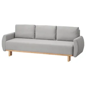 IKEA GRUNNARP ГРУННАРП, 3-местный диван-кровать, светло-серый 804.856.30 фото