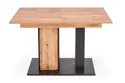 Кухонный стол раскладной HALMAR DOLOMIT 130-175x85 см дуб вотан - черный фото thumb №8