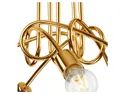 BRW Стельовий світильник Camilla 5-точковий сталево-золотий 091791 фото thumb №5