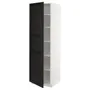 IKEA METOD МЕТОД, высокий шкаф с полками, белый / Лерхиттан с черными пятнами, 60x60x200 см 394.672.62 фото