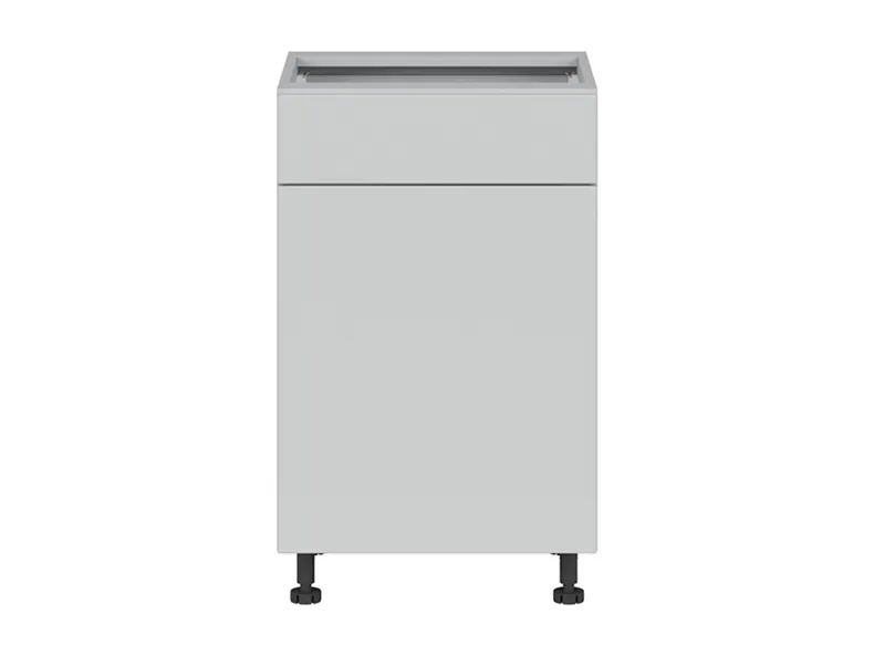 BRW Top Line кухонный базовый шкаф 50 см правый с ящиком светло-серый матовый, греноловый серый/светло-серый матовый TV_D1S_50/82_P/SMB-SZG/BRW0014 фото №1
