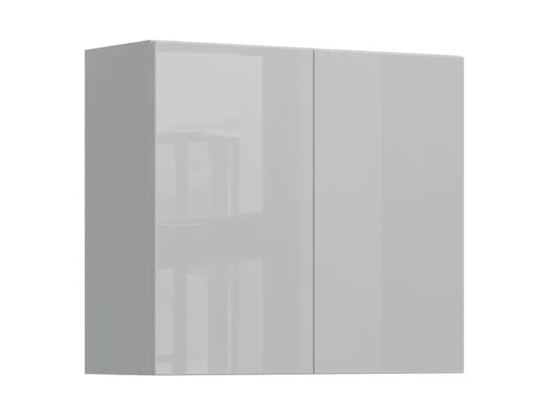 Кухонный шкаф BRW Top Line 80 см двухдверный серый глянец, серый гранола/серый глянец TV_G_80/72_L/P-SZG/SP фото №2