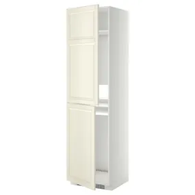 IKEA METOD МЕТОД, висока шафа для холодильнка / морозил, білий / БУДБІН кремово-білий, 60x60x220 см 499.255.42 фото